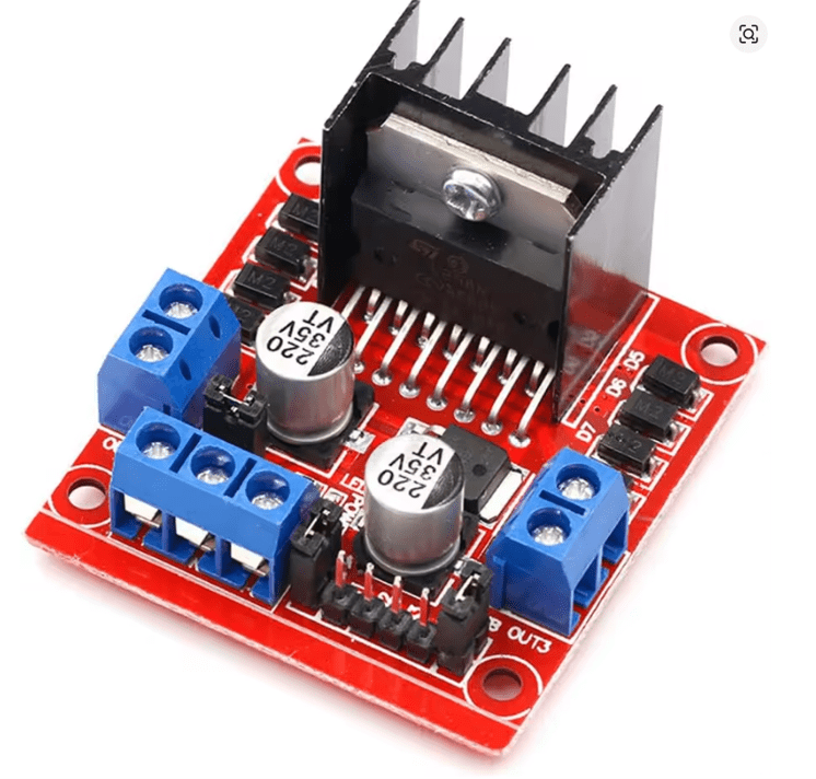 מודול דוחף זרם L298N לשני מנועי DC