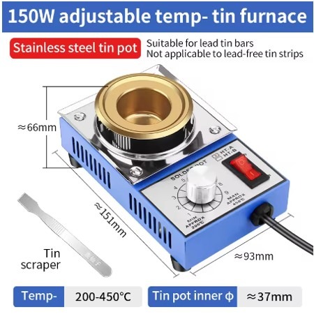 אמבט בדיל 37 מ"מ 150W