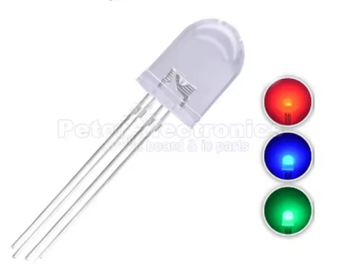 נורת לד RGB בהירה 10 מ"מ אנודה משותפת