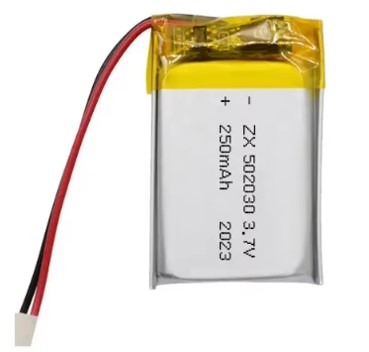 סוללה נטענת 3.7V 250mAh 502030 Lipo מחבר PH