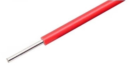 גליל 10 מטר חוט חד גידי 24AWG אדום
