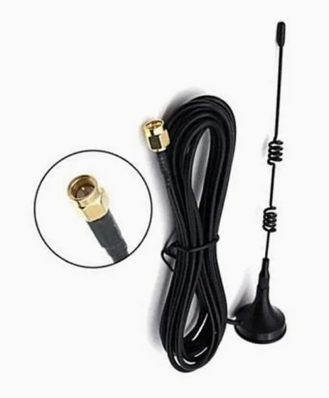 אנטנת 433MHz הגבר 7dBi עם כבל בסיס מגנטי כבל מאריך ומחבר SMA