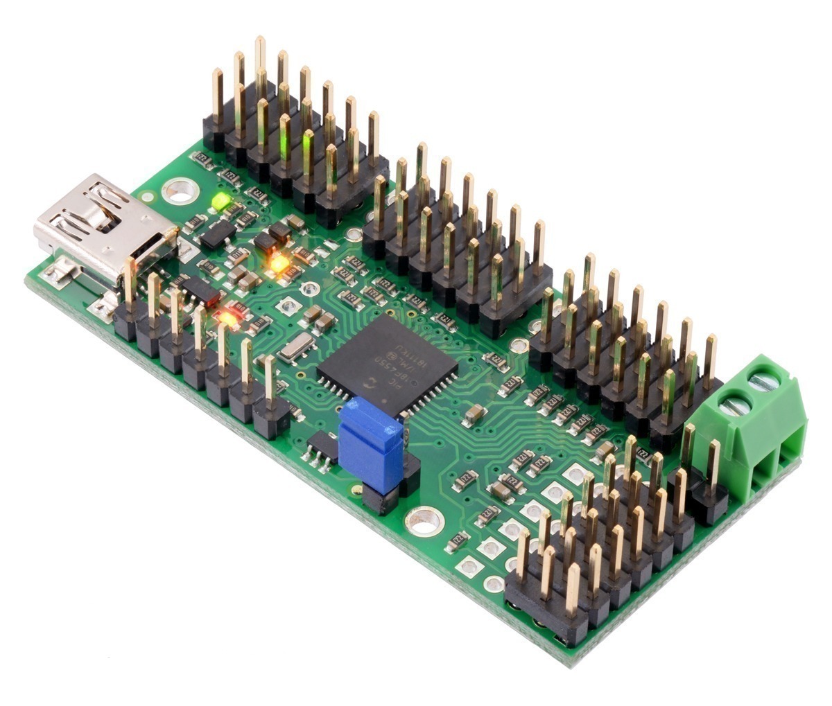 דוחף זרם Mini Maestro עד 24 מנועי סרוו טוריים