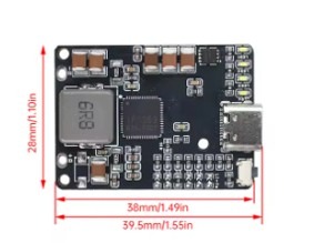 מודול מעלה מתח לטעינת מארז סוללות ליתיום Li-ion/LiFePO4 עם מחבר Type C – תמונה 3