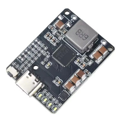 מודול מעלה מתח לטעינת מארז סוללות ליתיום  Li-ion/LiFePO4 עם מחבר Type C