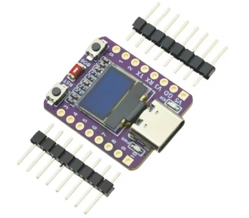 לוח פיתוח ESP32-C3 עם מסך גודל ''0.47