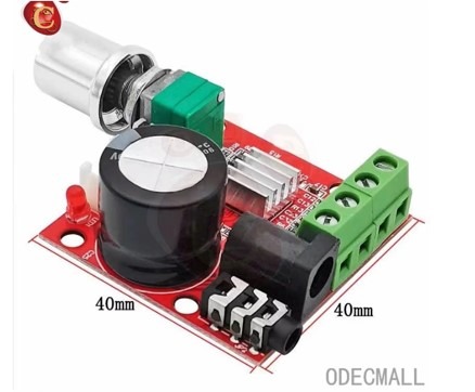 מודול PAM8610 מגבר סטריאו 2X10W עם וסת שמע ומחברים – תמונה 2