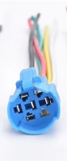 מחבר למתג מתכת 16 מ"מ עם תאורת RGB 5 חוטים – תמונה 2