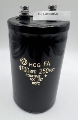 קבל אלקטרוליטי 250V 4700uF