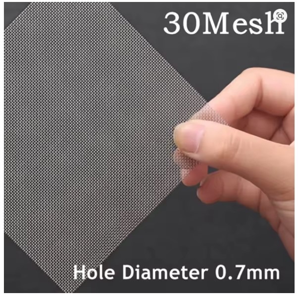 רשת סינון מברזל אל-חלד 30MESH