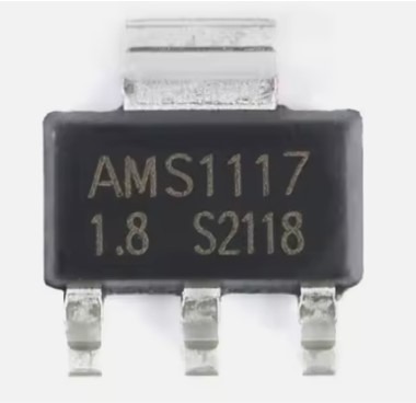 שבב AMS1117-1.8 מוריד מתח מייצב 1.8V עד 0.8A