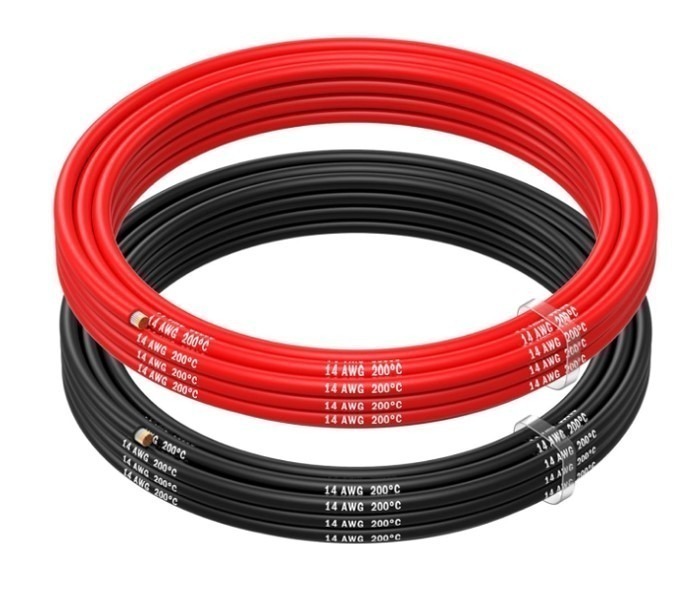 חוט רב גידי 14AWG - אדום
