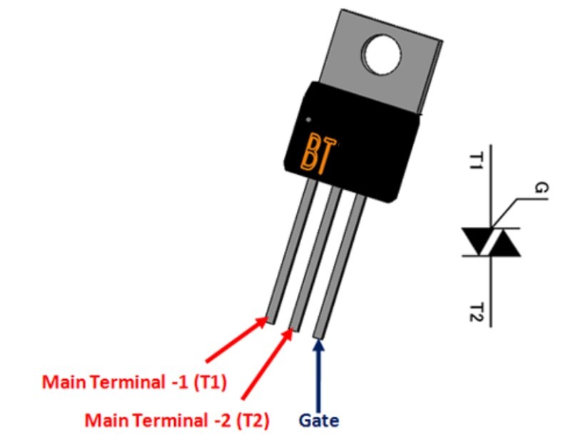 טריאק BTA16 עד 600V 16A – תמונה 2