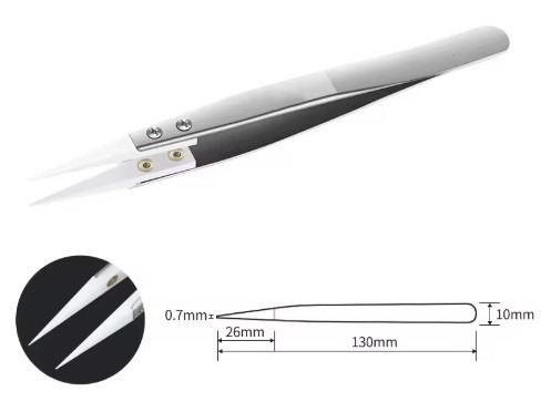 מלקחיים שפיץ ראש קרמי