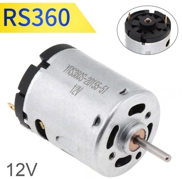 מנוע RS360 12V DC  עד 12000 סל"ד