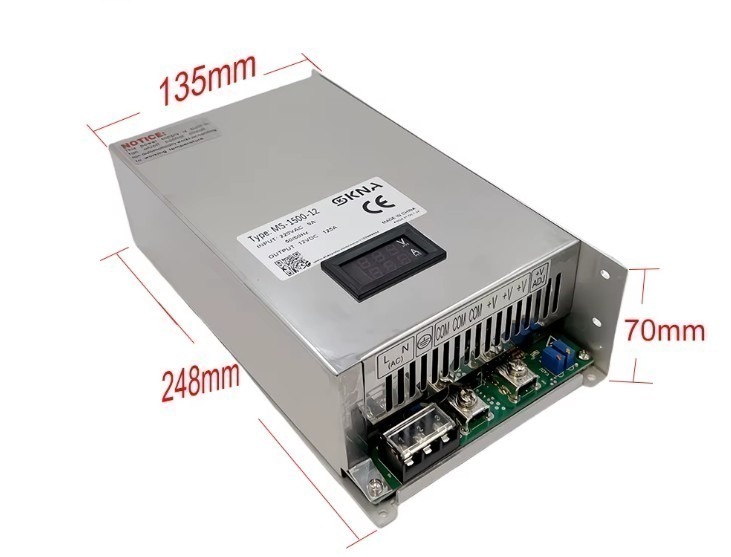 ספק כוח משתנה MS-1500-90 עד 90V 16A