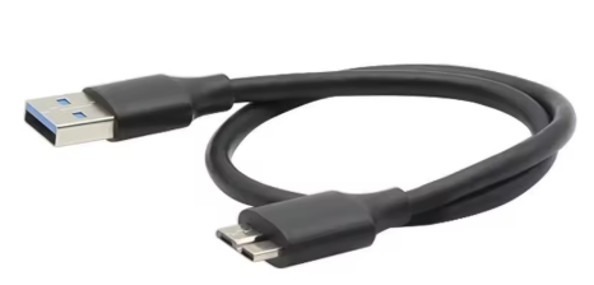כבל USB A זכר ל- Micro USB 3.0 זכר באורך 0.5 מטר