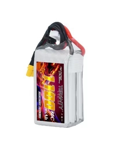 מארז סוללות LIPO עם 4S 14.8V 1100mAh 80C