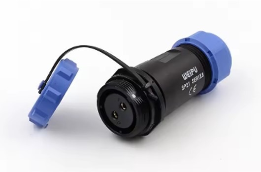 מחבר שקע 2 פינים SP2110/S2 להלחמה