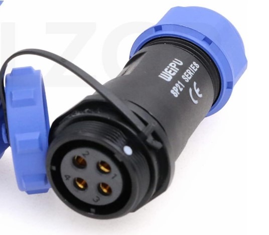 מחבר שקע 4 פינים SP2110/S4 להלחמה