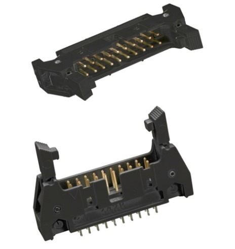 מחבר 20 פינים חיבור אנכי פלאג לחוט שטוח IDC עם נעילה