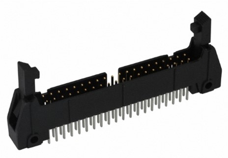 מחבר 40 פינים חיבור אנכי פלאג לחוט שטוח IDC עם נעילה