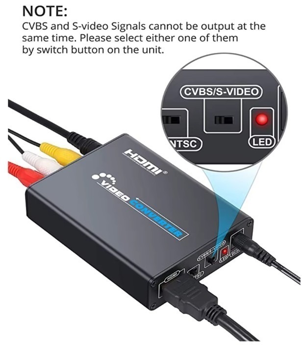 ממיר וידאו מ- HDMI ל- RCA / S-Video – תמונה 4