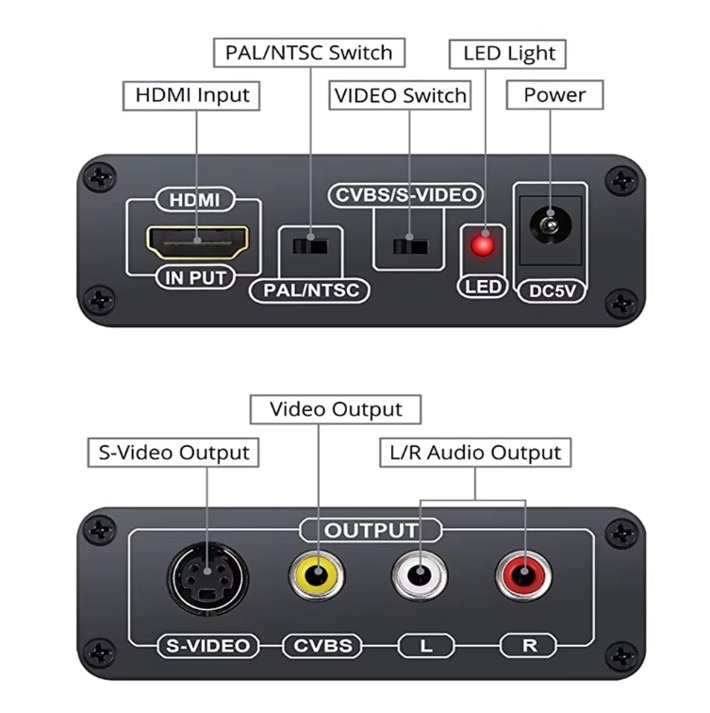ממיר וידאו מ- HDMI ל- RCA / S-Video – תמונה 5
