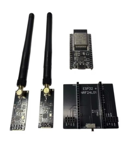 לוח פיתוח משלב ESP32 עם שני מודולי NRF24L01 PA LNA 2.4GHz – תמונה 2