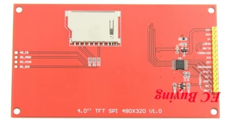 מסך מגע צבעוני TFT גודל ''4.0 480X320 עם כרטיס זיכרון – תמונה 2