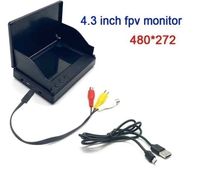 ערכת שידור וקליטה אלחוטי בתדר 5.8GHz מ- 2 מצלמות וידאו למסך 4.3 אינצ' – תמונה 8