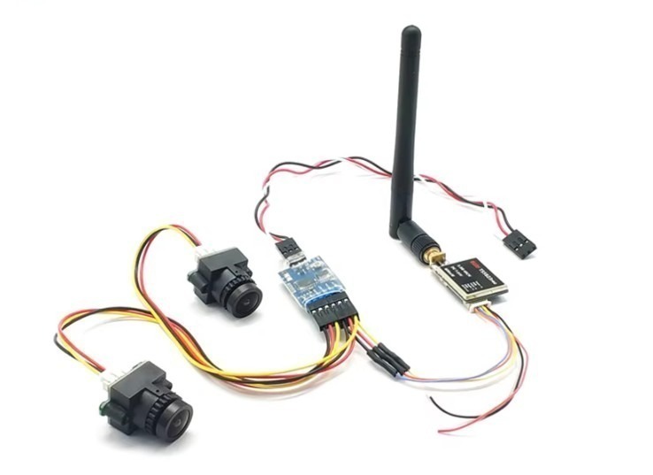 ערכת שידור וקליטה אלחוטי בתדר 5.8GHz מ- 2 מצלמות וידאו למסך 4.3 אינצ' – תמונה 5
