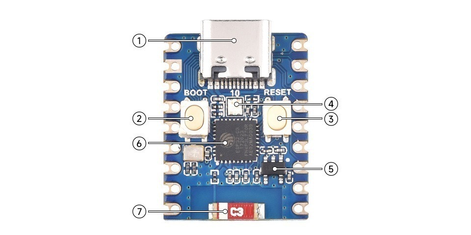 לוח פיתוח ESP32 C3 Zero – תמונה 4