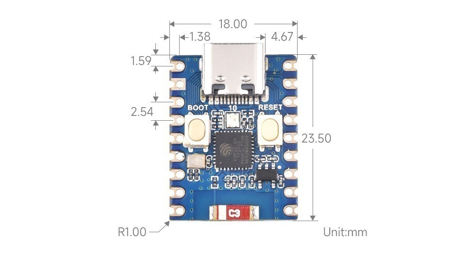 לוח פיתוח ESP32 C3 Zero – תמונה 6