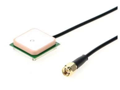 אנטנת GPS קרמית אורך 15 ס"מ מחבר SMA – תמונה 2