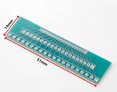 לוח הלחמה מתאם ריווח 1.27-2.0-2.54  1X20 פינים